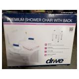 Shower Chair w/ Back (Appears New In Box)
