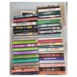Box Lot Of (40) Assorted Paperback Books & A