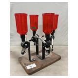 (4) Lee Perfect Measures Mounted On Board