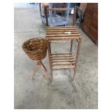 (2) Wooden Plant Stands