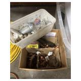 Box w/Pex Items and Clamps