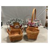 (4) Longaberger Baskets