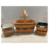 (3) Longaberger Baskets