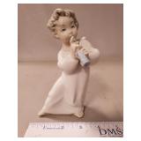 (1) LLADRO "Angel w/ Flute" Porcelain Figurine