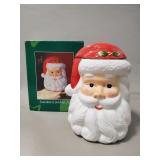 Box Lot Including A Santa Claus Cookie Jar,