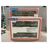 American Flyer Erie Locomotives & (5) Train Cars