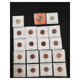 Assorted U.S. Coins Including (17) Pennies, (1)