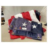 (3) Nylon Flags