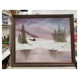 (1) Framed Oil Painting On Canvas (33"ï¿½27")