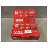 (2) Boxes Of Senco Galvanized Finish Staples