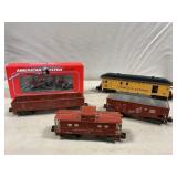 (5) American Flyer S Gauge Train Cars