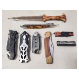 Tray Lot Of (8) Assorted Knives