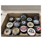 (15) NHL & AHL Hockey Pucks