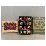 Vintage Shiny Brite Glass Christmas Ornaments