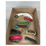 (9) Assorted Knives, Pocket Knives