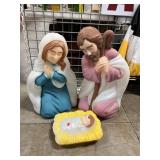 Blow Mold Mary,Joseph & Baby Jesus