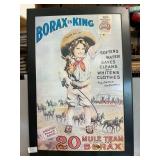 Retro Metal Borax Advertising Sign 35ï¿½ x 23.5"