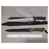 Schrader Decimate Sawback Machete & Tac Assault