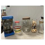 Barrel Pickle Jar, 1954 General Foods Carafe,