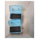 (2) Plastic Ammo Storage Boxes & (1) Plastic
