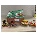 Vintage Plastic Car Ornaments, Renwal & Assorted