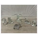 Collection Of Art Glass Animals