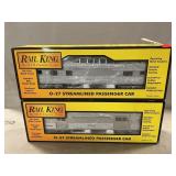 Rail King Reading Baggage & Vista Dome Train Cars