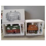 (2) Department 56 Porcelain Buildings