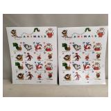(2) Sheets Of U.S. Postal Service Stamps