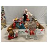 Paper-Mache Clowns, Musicals, Glass Clown, RCMP