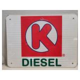 (1)  "K" Diesel Metal Sign (24"ï¿½18")