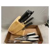 Knife Block With Assorted Cutlery