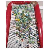 Tray Of Assorted Marbles