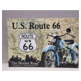 (1) "U.S. Route 66" Metal Sign (16"ï¿½11")