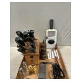 (5) Henckels Knives & Block, Slicers,