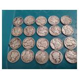 (20) U.S. Silver Mercury Dimes (90% Silver)