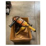 Box Lot With Heavy Duty DeWalt Angle Grinder, B &