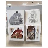 (2) Department 56 Porcelain Buildings
