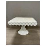 Milk Glass Cake Stand