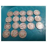 (18) U.S. Silver Mercury Dimes (90% Silver)