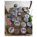 Box Lot Of Assorted Vintage Canning Jars, Vintage