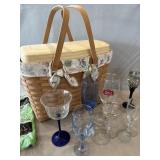Longaberger Basket With Personal Solutions Insert
