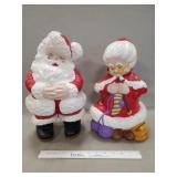 Ceramic Mr. & Mrs. Santa Claus