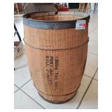 (1) Vintage Wooden Nail Barrel