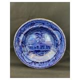 Flow Blue , Baltimore & Ohio Railroad Soup, by