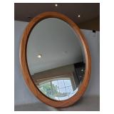 (1) Wood Framed Wall Mirror (22"×28")