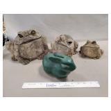 (3) Decorative Garden Frogs (Resin Material) &