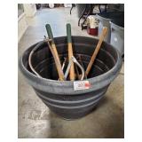 (1) Plastic Planter (17" Tall/20" Diameter) &
