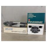 New Panasonic Stereo Microphone & Slik Minipod