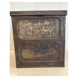 Cleona Pretzel Tin Box With Paper Label
